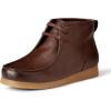 image:imageAmazon Essentials Mens Chukka Moc Toe BootsDark Brown Faux Leather