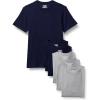 Medium Grey Heather/Navy Short Sleeve