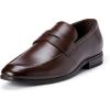 image:imageAmazon Essentials Mens Square Apron Toe Penny Loafer with Memory FoamDark Brown