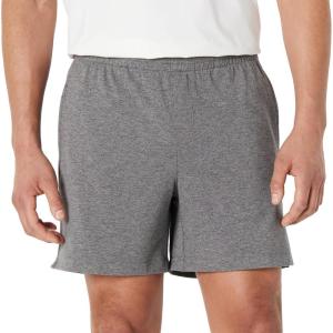 image:imageAmazon Essentials Mens Active Athletic Relaxed Fit 7 Lounge Workout Gym ShortsSpace Dye Grey