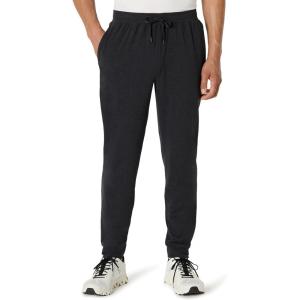 image:imageAmazon Essentials Mens Athletic Soft Performance Lightweight Gym Workout Tapered Track Jogger SweatpantsSpace Dye Black