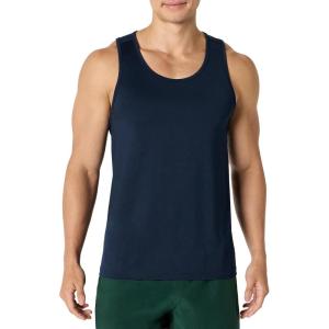 image:imageAmazon Essentials Mens Quick Dry Tech Stretch Active Sleeveless Gym Tank Top Workout ShirtNavy