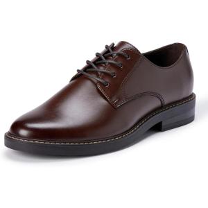 image:imageAmazon Essentials Mens Round Toe Derby Dress Shoes with Memory FoamDark Brown