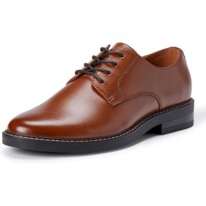 image:imageAmazon Essentials Mens Round Toe Derby Dress Shoes with Memory FoamDark Tan