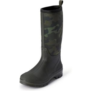 image:imageAmazon Essentials Mens Waterproof Neoprene Rubber Rain BootCamoOlive