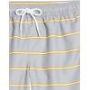 image:imageAmazon Essentials Mens 9 Swim Trunks with Mesh Lining Pockets Drawstring ClosureGrey Stripe