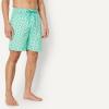image:imageAmazon Essentials Mens 9 Swim Trunks with Mesh Lining Pockets Drawstring ClosureLight Blue Mint Green Sun Geo