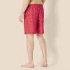 image:imageAmazon Essentials Mens 9 Swim Trunks with Mesh Lining Pockets Drawstring ClosureLilac Red Crocodiles