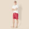 image:imageAmazon Essentials Mens 9 Swim Trunks with Mesh Lining Pockets Drawstring ClosureLilac Red Crocodiles