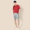 image:imageAmazon Essentials Mens 9 Swim Trunks with Mesh Lining Pockets Drawstring ClosureNavy Folk Floral