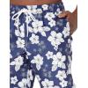 image:imageAmazon Essentials Mens 9 Swim Trunks with Mesh Lining Pockets Drawstring ClosureNavy Hibiscus Flower