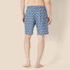 image:imageAmazon Essentials Mens 9 Swim Trunks with Mesh Lining Pockets Drawstring ClosureNavy White Posey Floral