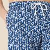 image:imageAmazon Essentials Mens 9 Swim Trunks with Mesh Lining Pockets Drawstring ClosureNavy White Posey Floral