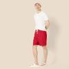 image:imageAmazon Essentials Mens 9 Swim Trunks with Mesh Lining Pockets Drawstring ClosureRed