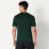 image:imageAmazon Essentials Mens Active Quick Dry Moisture Wicking Tech Stretch Lightweight ShortSleeve TShirtDark GreenHeather Graphite