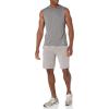image:imageAmazon Essentials Mens Active Quick Dry Tech Stretch Lightweight Sleeveless Muscle ShirtBlack Heather