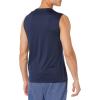 image:imageAmazon Essentials Mens Active Quick Dry Tech Stretch Lightweight Sleeveless Muscle ShirtNavy