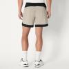 image:imageAmazon Essentials Mens Athletic Performance Stretch Contrast Woven Gym Training Short with 6 InseamBeigeBlack