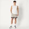 image:imageAmazon Essentials Mens Athletic Performance Stretch Contrast Woven Gym Training Short with 6 InseamBeigeBlack