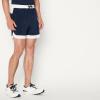 image:imageAmazon Essentials Mens Athletic Performance Stretch Contrast Woven Gym Training Short with 6 InseamNavyWhite