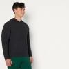 image:imageAmazon Essentials Mens Athletic Soft Performance Lightweight Gym Workout Hoodie SweatshirtSpace Dye Black