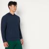 image:imageAmazon Essentials Mens Athletic Soft Performance Lightweight Gym Workout Hoodie SweatshirtSpace Dye Navy