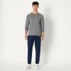 image:imageAmazon Essentials Mens Athletic Soft Performance Lightweight Long Sleeve Gym Workout ShirtSpace Dye Grey