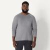 image:imageAmazon Essentials Mens Athletic Soft Performance Lightweight Long Sleeve Gym Workout ShirtSpace Dye Grey