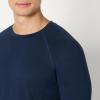 image:imageAmazon Essentials Mens Athletic Soft Performance Lightweight Long Sleeve Gym Workout ShirtSpace Dye Navy