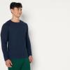 image:imageAmazon Essentials Mens Athletic Soft Performance Lightweight Long Sleeve Gym Workout ShirtSpace Dye Navy