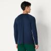 image:imageAmazon Essentials Mens Athletic Soft Performance Lightweight Long Sleeve Gym Workout ShirtSpace Dye Navy