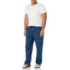 image:imageAmazon Essentials Mens Full Length Relaxed Fit Lounge Sleepwear Pajama Bottom Pants Cotton Stretch PoplinBlue Geo PrintIndigo