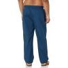 image:imageAmazon Essentials Mens Full Length Relaxed Fit Lounge Sleepwear Pajama Bottom Pants Cotton Stretch PoplinBlue Geo PrintIndigo
