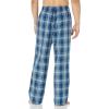 image:imageAmazon Essentials Mens Full Length Relaxed Fit Lounge Sleepwear Pajama Bottom Pants Cotton Stretch PoplinNavy Plaid