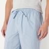 image:imageAmazon Essentials Mens Full Length Relaxed Fit Lounge Sleepwear Pajama Bottom Pants Cotton Stretch PoplinNavyThin Stripe