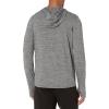 image:imageAmazon Essentials Mens Long Sleeve Quick Dry Performance Tech Hooded Workout TShirtGrey Space Dye