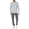 image:imageAmazon Essentials Mens Long Sleeve Quick Dry Performance Tech Hooded Workout TShirtLight Grey Space Dye