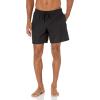 image:imageAmazon Essentials Mens Swim Trunks with Mesh Lining Pockets Drawstring ClosureBlack
