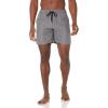 image:imageAmazon Essentials Mens Swim Trunks with Mesh Lining Pockets Drawstring ClosureCharcoal