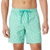 image:imageAmazon Essentials Mens Swim Trunks with Mesh Lining Pockets Drawstring ClosureLight Blue Mint Green Sun Geo