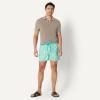 image:imageAmazon Essentials Mens Swim Trunks with Mesh Lining Pockets Drawstring ClosureLight Blue Mint Green Sun Geo