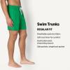 image:imageAmazon Essentials Mens Swim Trunks with Mesh Lining Pockets Drawstring ClosureLilac Red Crocodiles