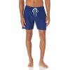 image:imageAmazon Essentials Mens Swim Trunks with Mesh Lining Pockets Drawstring ClosureNavy