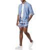 image:imageAmazon Essentials Mens Swim Trunks with Mesh Lining Pockets Drawstring ClosureNavy Tie Dye