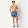 image:imageAmazon Essentials Mens Swim Trunks with Mesh Lining Pockets Drawstring ClosureNavy Tropical