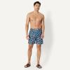 image:imageAmazon Essentials Mens Swim Trunks with Mesh Lining Pockets Drawstring ClosureNavy Tropical