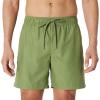image:imageAmazon Essentials Mens Swim Trunks with Mesh Lining Pockets Drawstring ClosureOlive