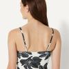 image:imageAmazon Essentials Womens Bandeau One Piece SwimsuitCream Black Floral