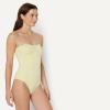 image:imageAmazon Essentials Womens Bandeau One Piece SwimsuitLight Yellow