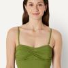 image:imageAmazon Essentials Womens Bandeau One Piece SwimsuitOlive